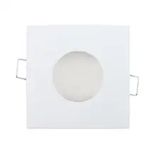 Стандартная Встраиваемая квадратная Светодиодная потолочная осветительная арматура MR16 GU10 держатель лампы белый/никелевый светодиодный прожектор