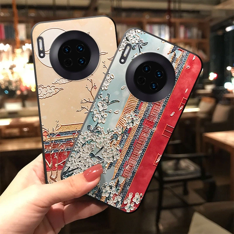 Чехол с тиснением против царапин для Huawei Mate 30 Pro 20 20X 10 9 8 P30 P20 Plus P10 P9 Чехлы 3D