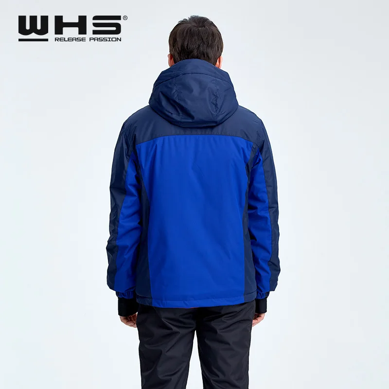 WHS мужская Сноуборд Лыжная Куртка Марка для отдыха Открытый ветрозащитный водонепроницаемый пальто Человек снег одежда дышащий спортивная куртка походы пальто зимняя