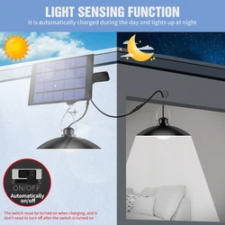 Plafonnier LED Portable à énergie solaire lumière LED, éclairage d'urgence, idéal pour le jardin ou le Camping, 15/20W, LED étanche 