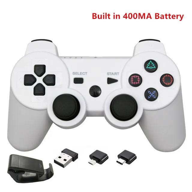 2.4G Wireless Game Controller Joystick With Micro USB OTG Adapter For PS3 / PC / TV Box /Android Phone/Tablet Gamepad 