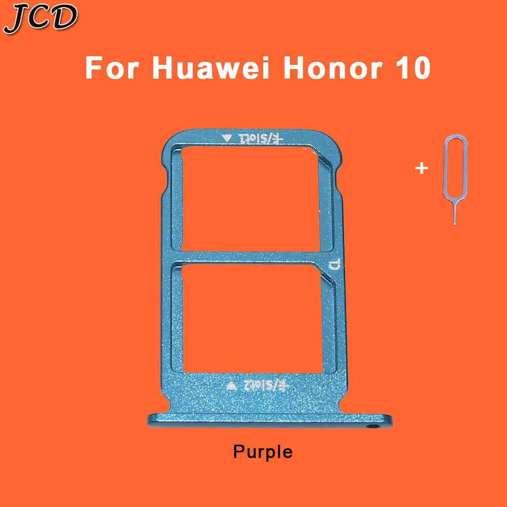 JCD для huawei Honor 10 Honor10SIM держатель для карт Слот Лоток контейнер запасные части Ремонт Запчасти+ взять извлечение сим-карты инструмент