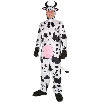 

Adultos Cartoon Costumes For Men Man's Adult Lovely Cow Costume Cosplay Costumes Attached Cuddly Animal Clothes Disfraces party