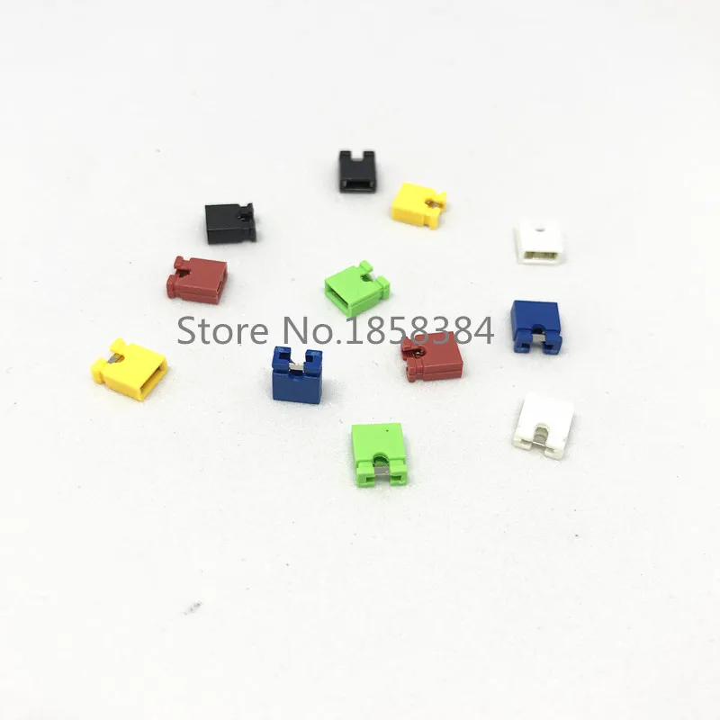 

60PCS Colorful Pin Header Standard Computer Jumper Blocks Connector 2.54 mm 3 1/2 Hard Disk Drive Motherboard Expansion Card