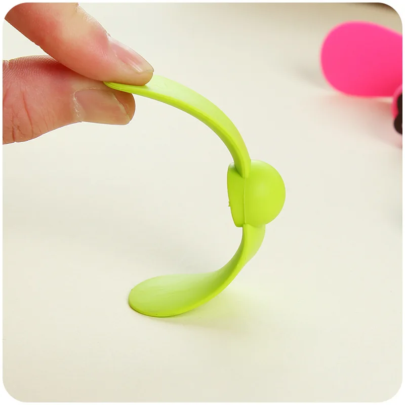 Мини вентилятор для телефона мультипликационный Android Samsung смартфон Usb беззвучный