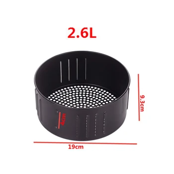 

Oil Pan Air Fryer Basket Frying Accessories 1 pcs Wear-resistant 2.6 / 3.5L