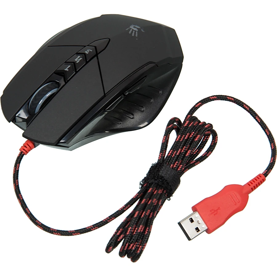 Мышь A4 Bloody V7 черный оптическая(3200dpi) USB игровая(7but