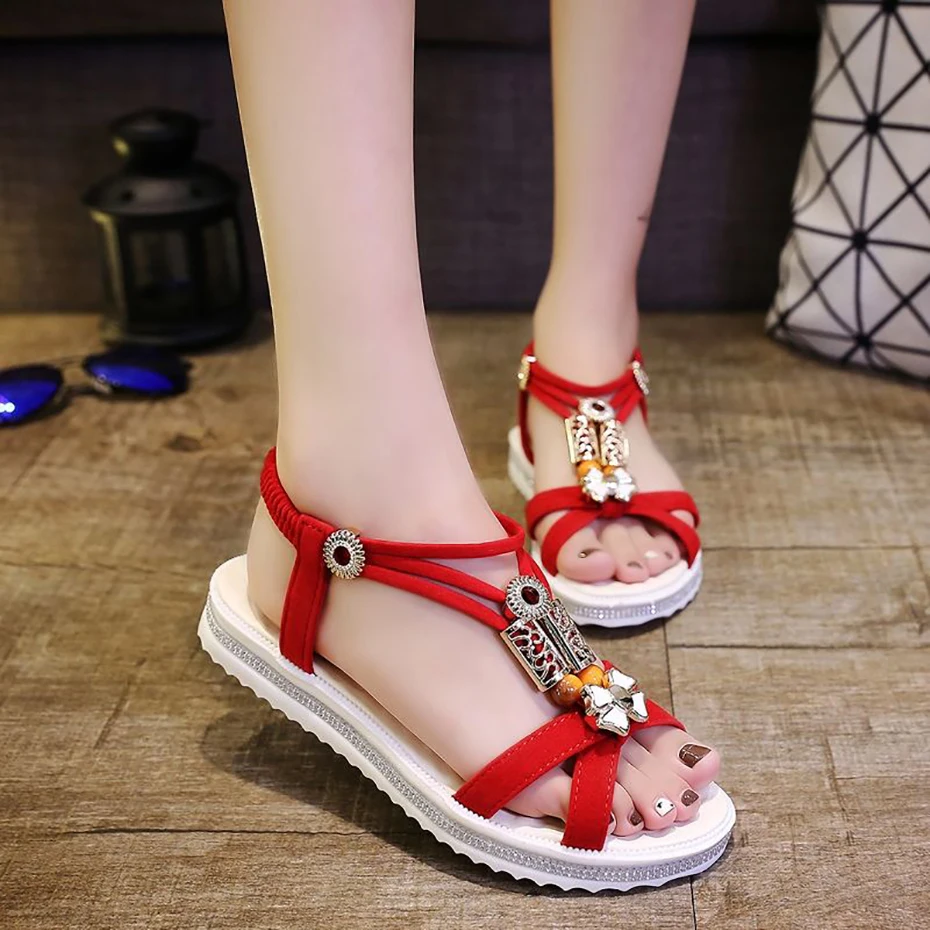 shoes woman 2019 summer sandals sweet cross belt