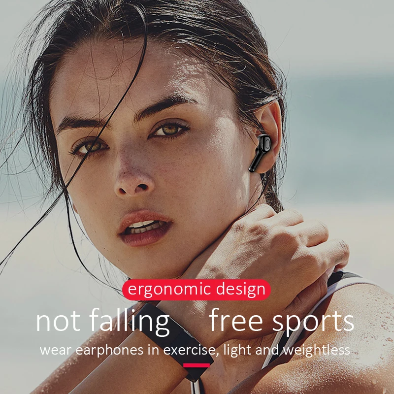 Wireless Earphone Bluetooth V5.0 TWS intelligent translate Wireless Bluetooth Earbuds 8D Stereo LED Display With Microphone