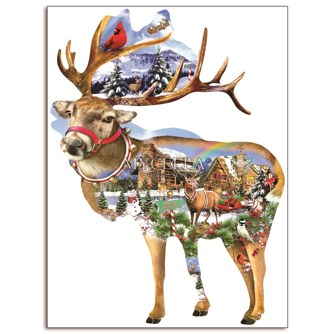 Олень 5D Diy алмазная живопись вышивка крестиком алмазные вышитые птицы хобби