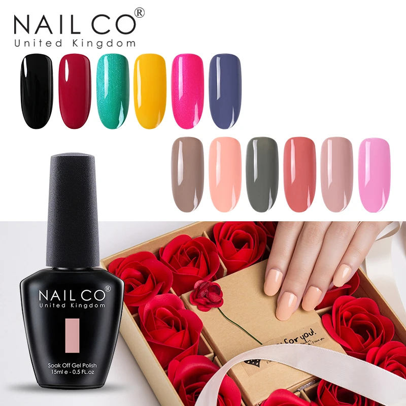 Гель лак NAILCO полуперманентный для маникюра набор из 20 шт. гель лаков светодиодной