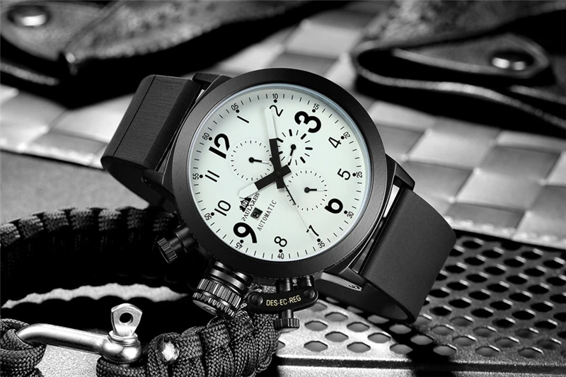 Relogio Automatic Watches Mens 2022 Luxury Brand New Digital Watch Men Mechanical Wristwatches Chronograph Clock Horloges Mannen
