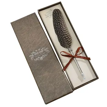 

0.7mm Kawaii Feather Ballpoint Pen Roll Ball Pens Writing School Office Supply