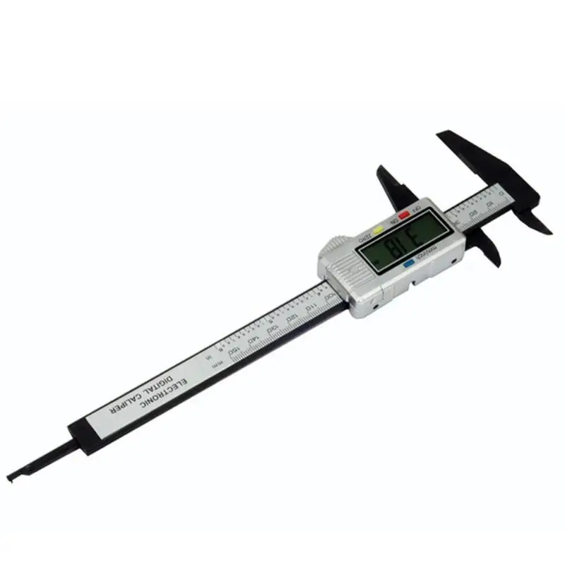 0-150mm Silver 150 мм 0,1 мм lcd Цифровой Электронный штангенциркуль из углеродного волокна 0-100 мм штангенциркуль микрометр измерительный инструмент - Цвет: 0-150mm Silver