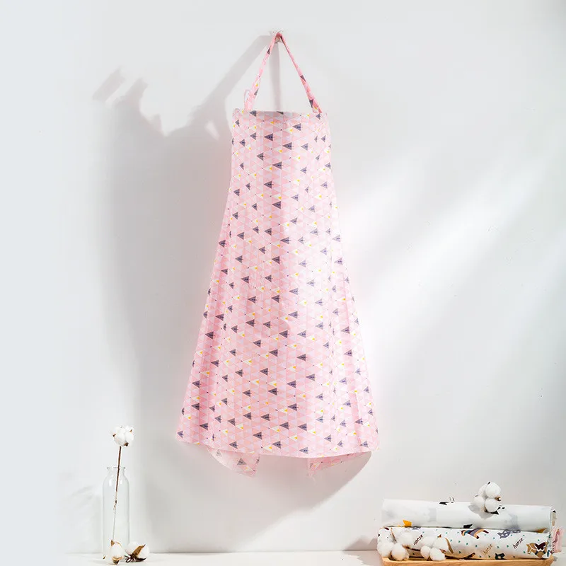 Breathable breastfeeding cover lightweight pure cotton privacy feeding cover adjustable shoulder strap