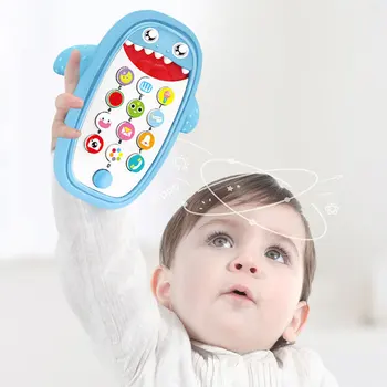 

Baby Rattles Simulation TV Remote Control Mobile Phone Toy Kids Intelligent Early Educational Music Learning Toy Children Gifts
