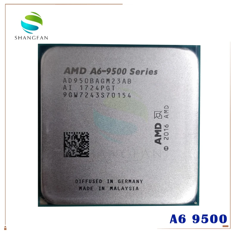 AMD A6 Series 9500 AD950B 3 5 ГГц двухъядерный процессор AD9500AGM23AB AD950BAGM23AB разъем AM4|Процессоры| |