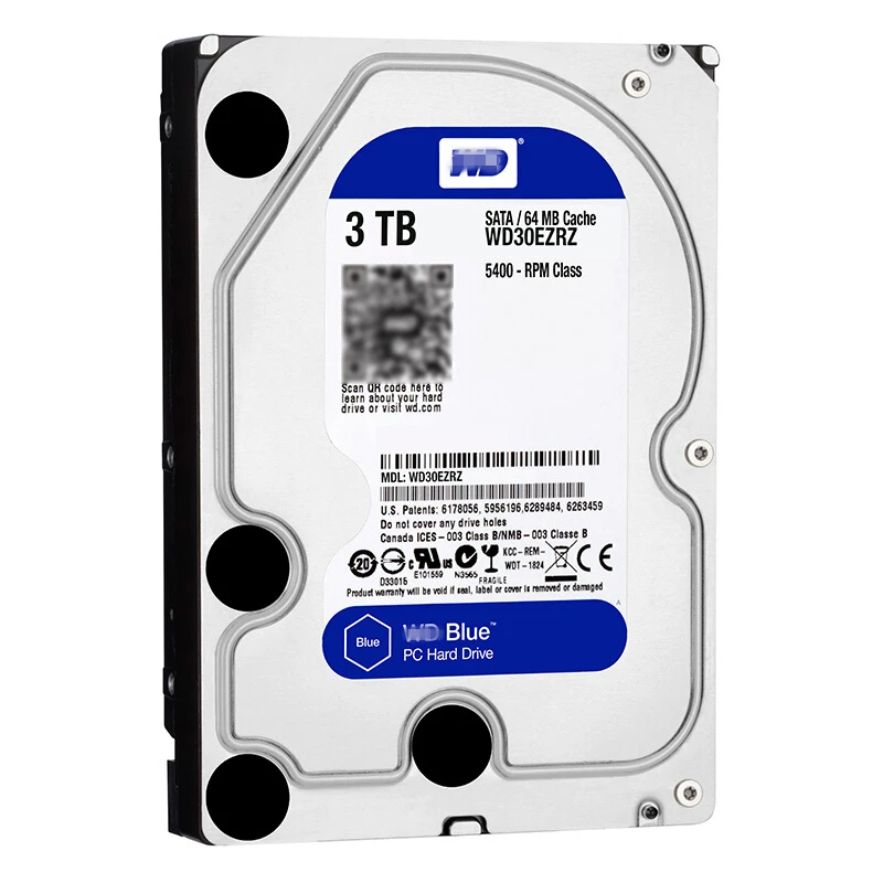 HDD для WD Blue 3 ТБ 3," SATA 6 ГБ/сек. 64 Мб 5400 об/мин для внутреннего жесткого диска для рабочего стола, жесткий диск для WD30EZRZ