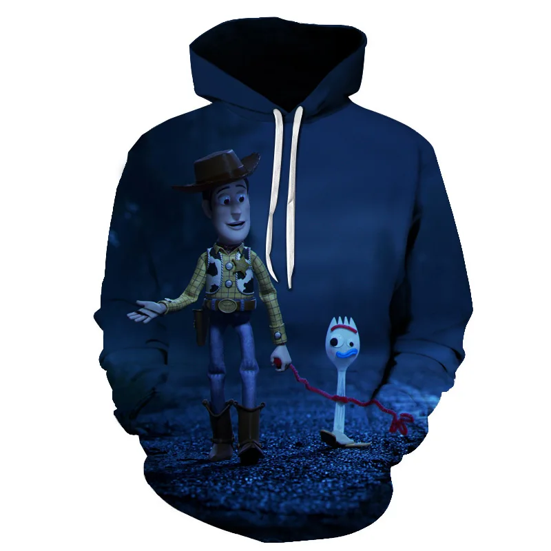 Новая Harajuku стиль мультфильм игрушка из фильма аниме история 4 3D печатных толстовки мода короткий рукав дети смешные мужчины/женщины одежда - Цвет: picture color