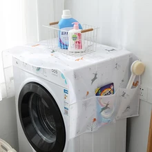 Простой мультфильм печати для мытья дома машина пылезащитный чехол для холодильника ткань мешок, мешок для вещей украшения дома