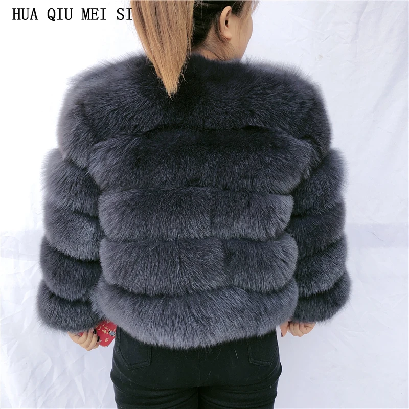 Natural fur fox fur coat women's winter jacket fur coat fur natural jacket high quality natural fox fur jacket real fox fur coat down parka women