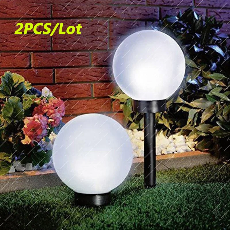 2PCS Led Solar Bulb Lamp Energy Powered Waterproof Outdoor Garden Light Street Panel Ball Lights Lawn Yard Landscape Decor | Освещение