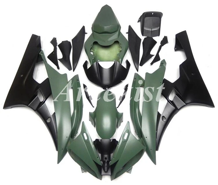 Литьевая Форма ABS мотоцикл обтекатели комплект для YAMAHA YZF-R6 2006 2007 06 07 R6 Кузов Набор матовый