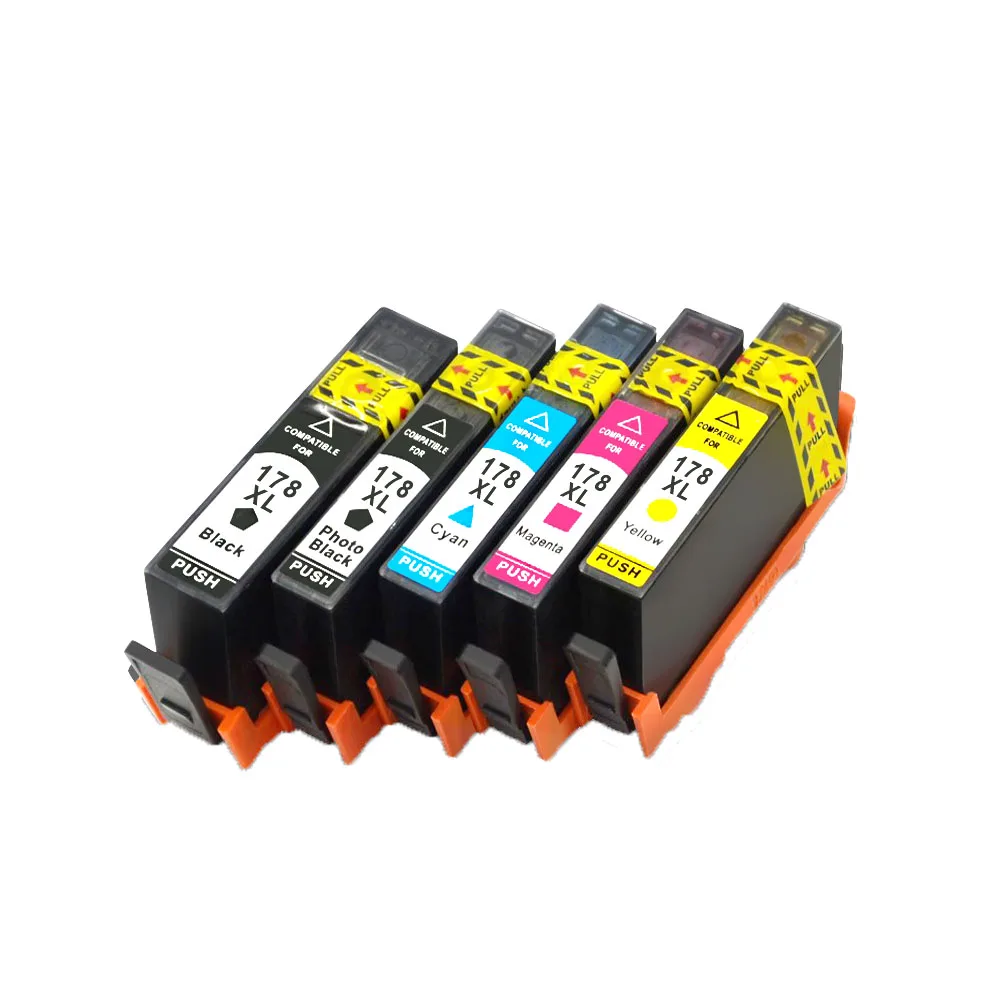 5PK совместимый картридж с чернилами Замена для hp 178 XL для hp 7515 5515 B109a B010b B209 B210 3070A 3520 6300 8550 309 принтер