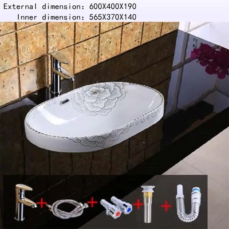 Banyo Da Appoggio wastatel Umywalka Nablatowa Salle Bain Lavabo De Mano Vanity Cuba Ванная Комната Раковина Pia Banheiro умывальник - Цвет: Number 12