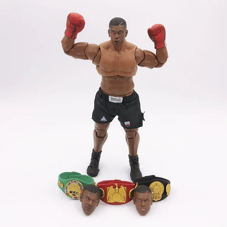 

Anime Toy Mike Tyson Three Head Carved Super Cute Cartoon 1/12 Garage Kit