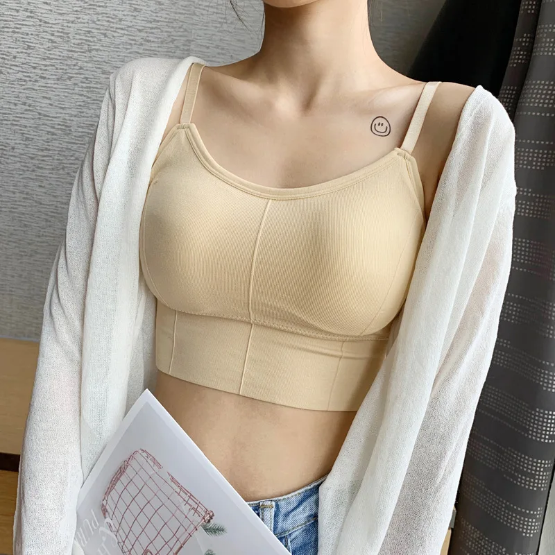 Women Seamless Tube Top Bras Cotton Nowire Tops Female Sexy