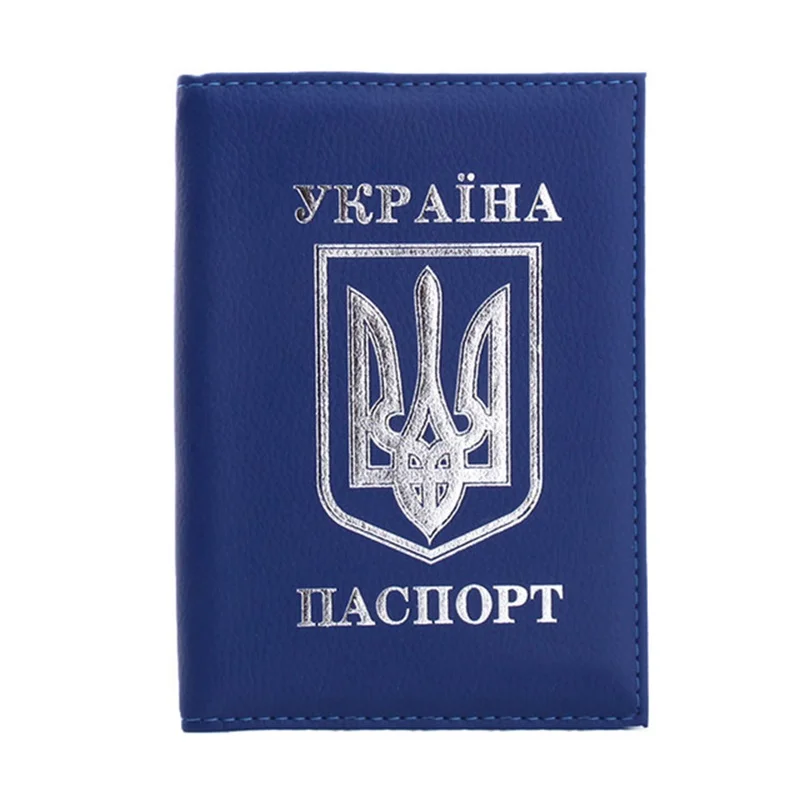 Украинская женская Обложка для паспорта элегантная кожаная дорожная Обложка для паспорта женский мужской защитный чехол для девочек и мальчиков