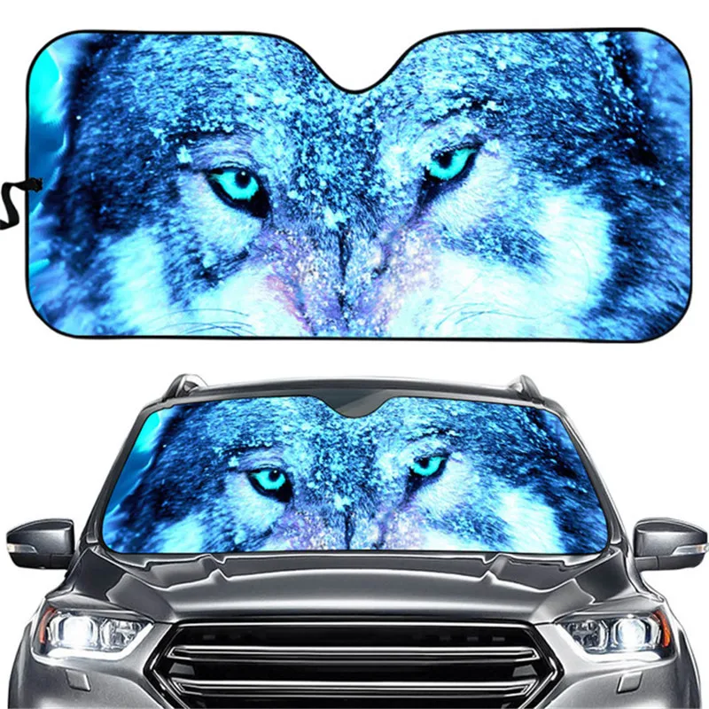 

Car Window Sun Shades Wolf Printing Auto Sun Shade Car Window Blind Universal Fit Block Sun Glare/UV /Heat 2020