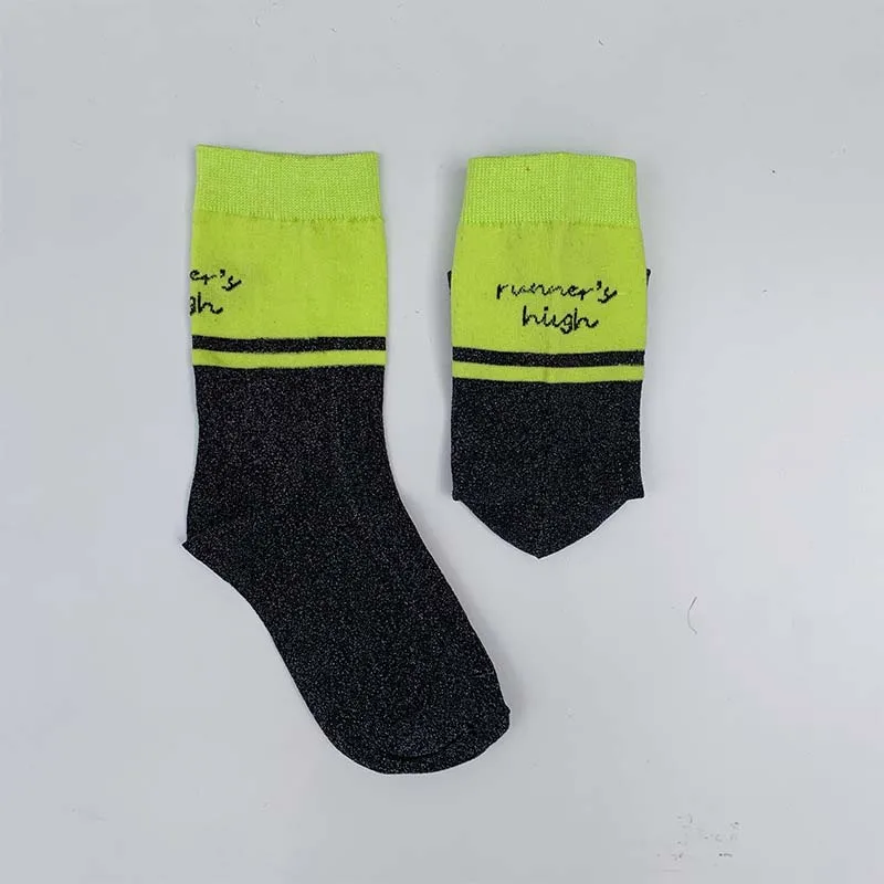 [Cospacool] Креативные забавные Женские носочки с буквенным принтом в японском стиле, дизайн со звездами в стиле Харадзюку, уличная ручная работа, Meias, красочные, Crew Sokken
