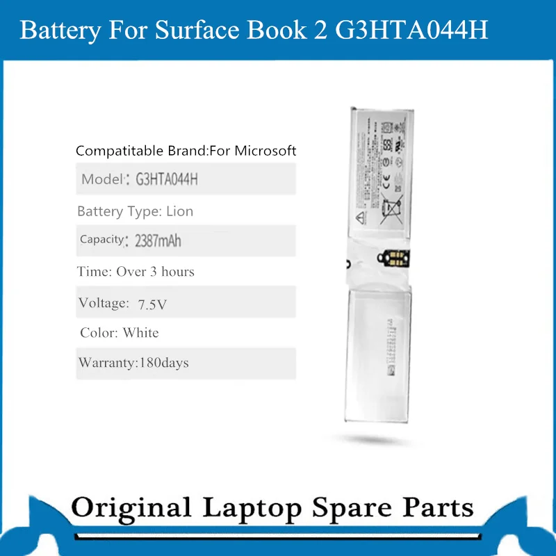 Настоящая аккумуляторная батарея для ноутбука Microsoft Surface Book 2 1704 battery G3HTA044H 7 5 V 18WH|Аккумуляторы ноутбуков| |