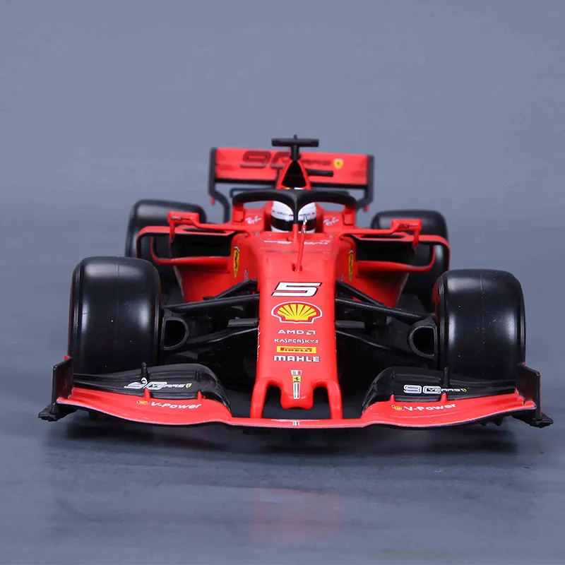 Burago 1/18 моделирование металлическая модель автомобиля игрушка для Ferrari F1 SF90 Формула одна литая металлическая модель игрушки Кими Райкконен с коробкой