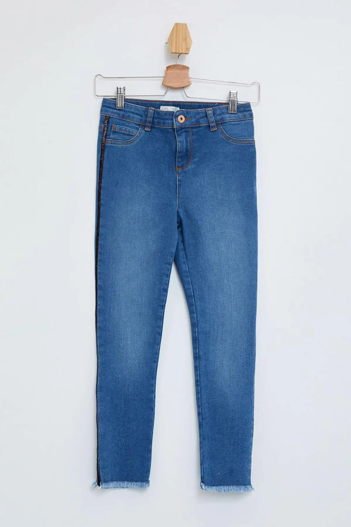 

DeFacto Girl Autumn Blue Denim Jeans Girls Casual Straight Denim Pants Kids Mid-waist Denim Trousers-M3069A619AU