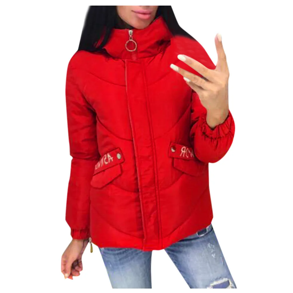 Женское зимнее теплое пальто с капюшоном, тонкое, плюс размер, базовая Женская куртка с хлопковой подкладкой, толстая верхняя одежда, пальто, тонкая хлопковая куртка#927