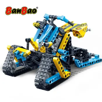 

BanBao 6953 Educational Building Bricks Hightech Snowmobile Car Creative Blocks Model Toys Kids Children Gift
