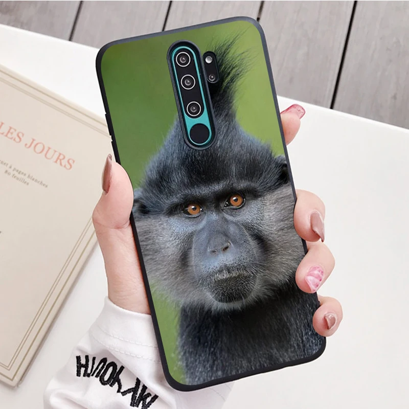 Monkey Gorilla Ape Baby black Silicone Phone Case For Redmi note 9 8 7 Pro S 8T 7A Cover xiaomi leather case cover Cases For Xiaomi