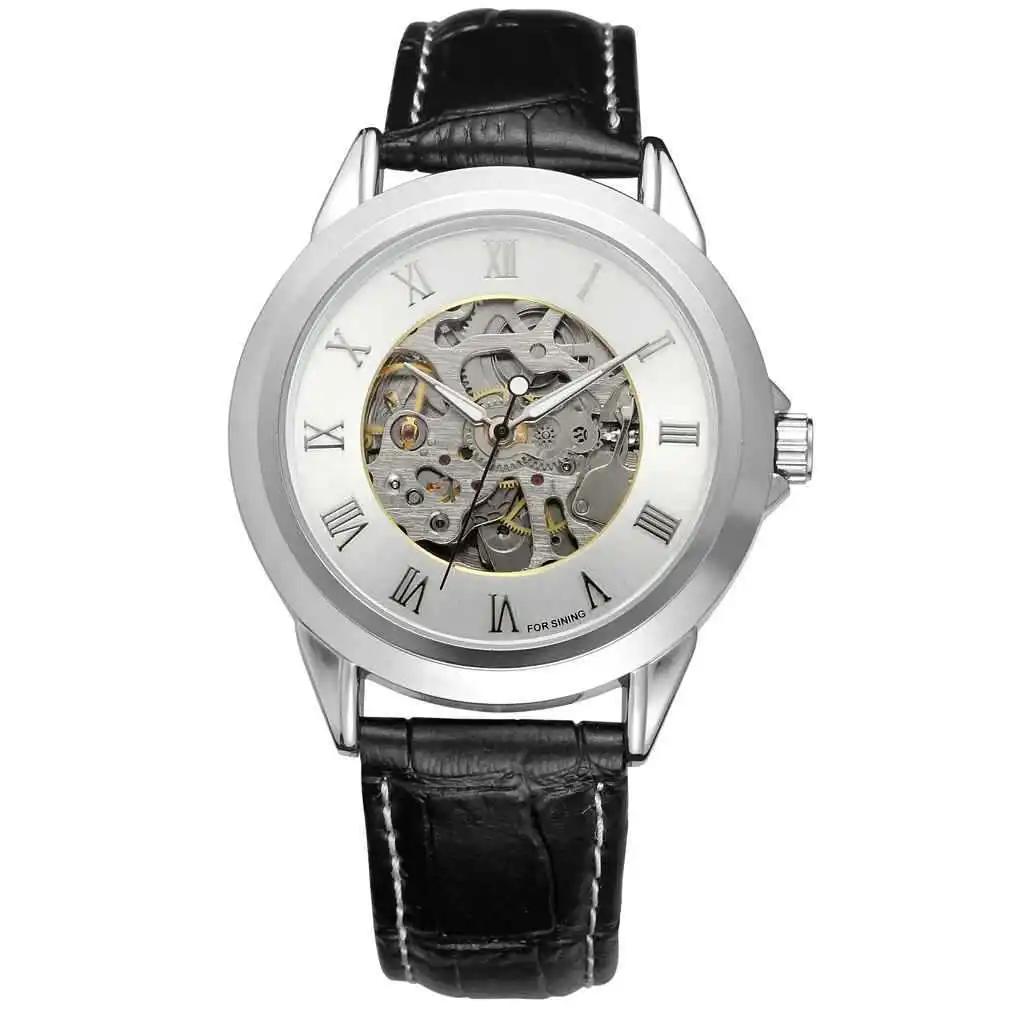 

Winner forsining Fully Automatic U8020 Hollow out Analog Watch Belt Watch
