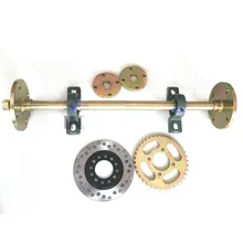 KARTING GO KART UTV колесный Багги обод 10 см отверстие расстояние фланец 60 см задняя ось с звездочкой диск ротор