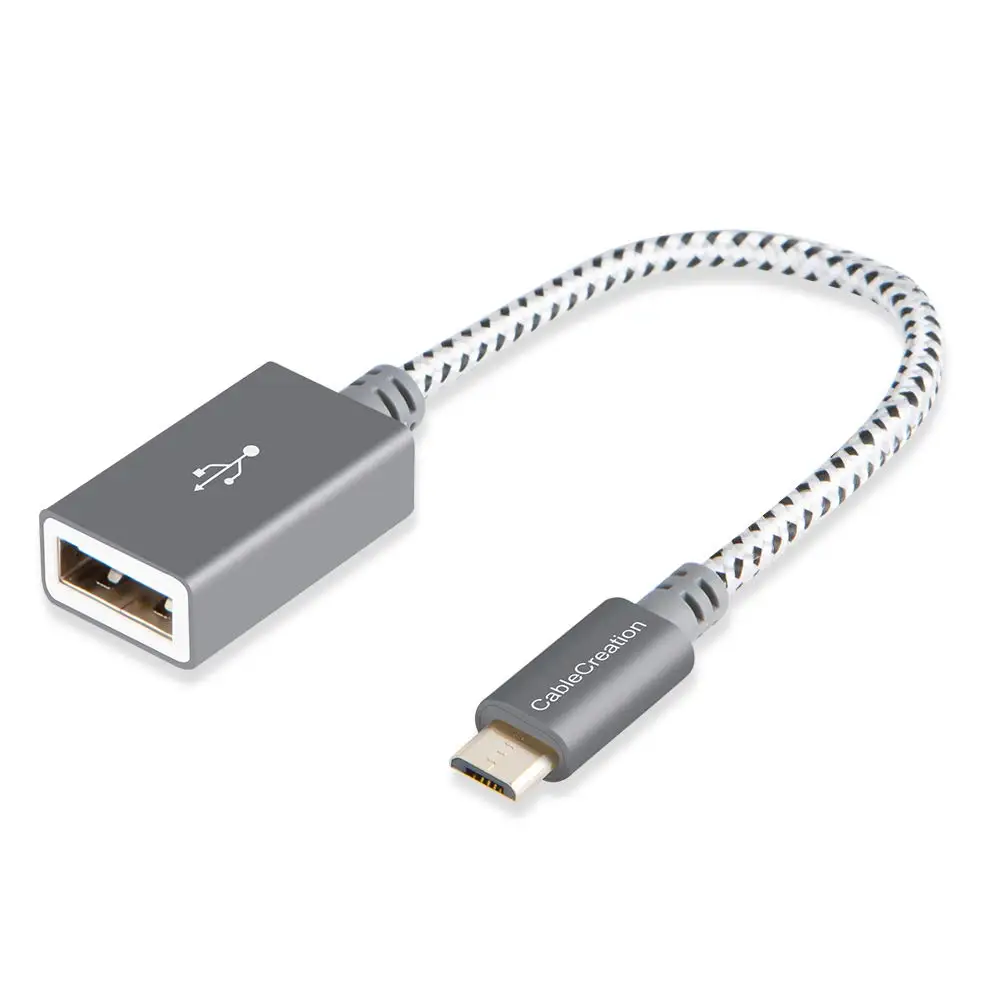 Плетеный Micro USB 2,0 OTG кабель Micro USB к USB OTG адаптер совместим с samsung S7 флэш-накопитель клавиатура игровой контроллер