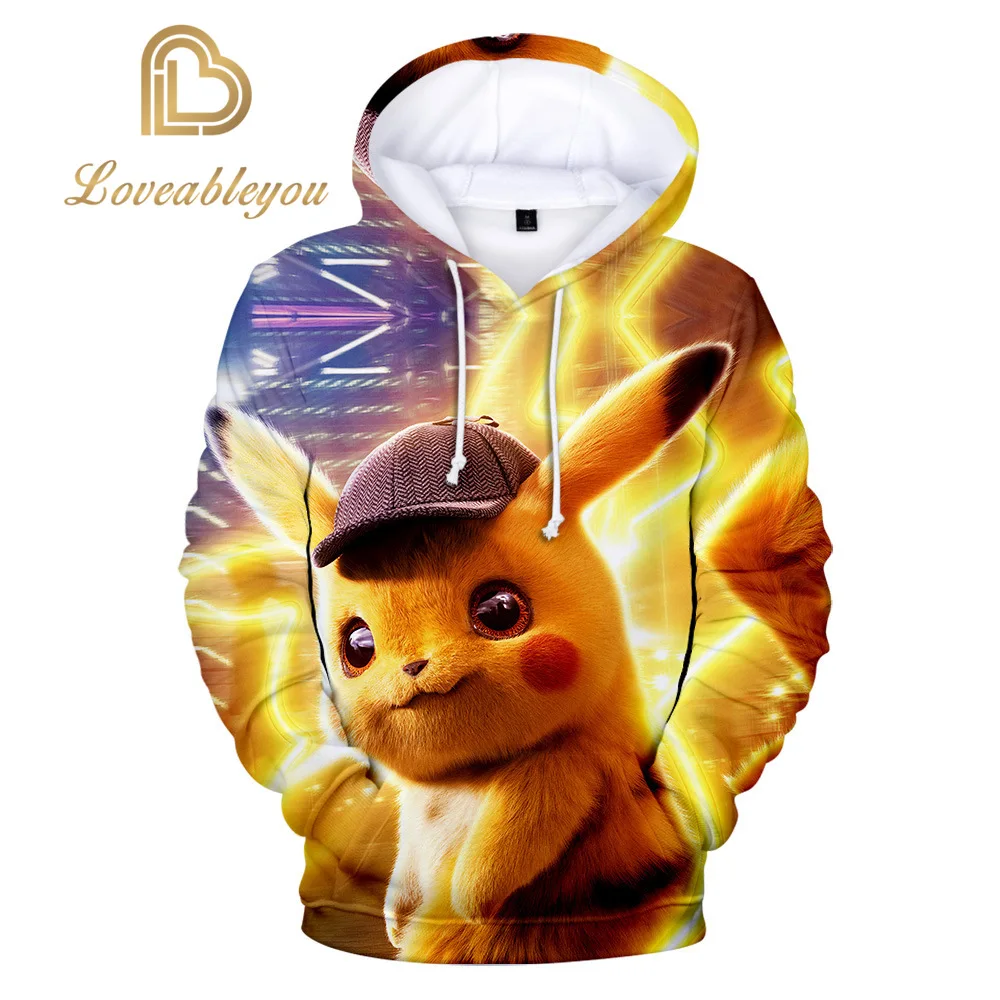 

Pikachu Pokemon Go 3D Graphic Sweatshirt Hoodies Men Women Umbreon Sweatshirts Hoodie Men Pullover Boys Game Tops Clothes