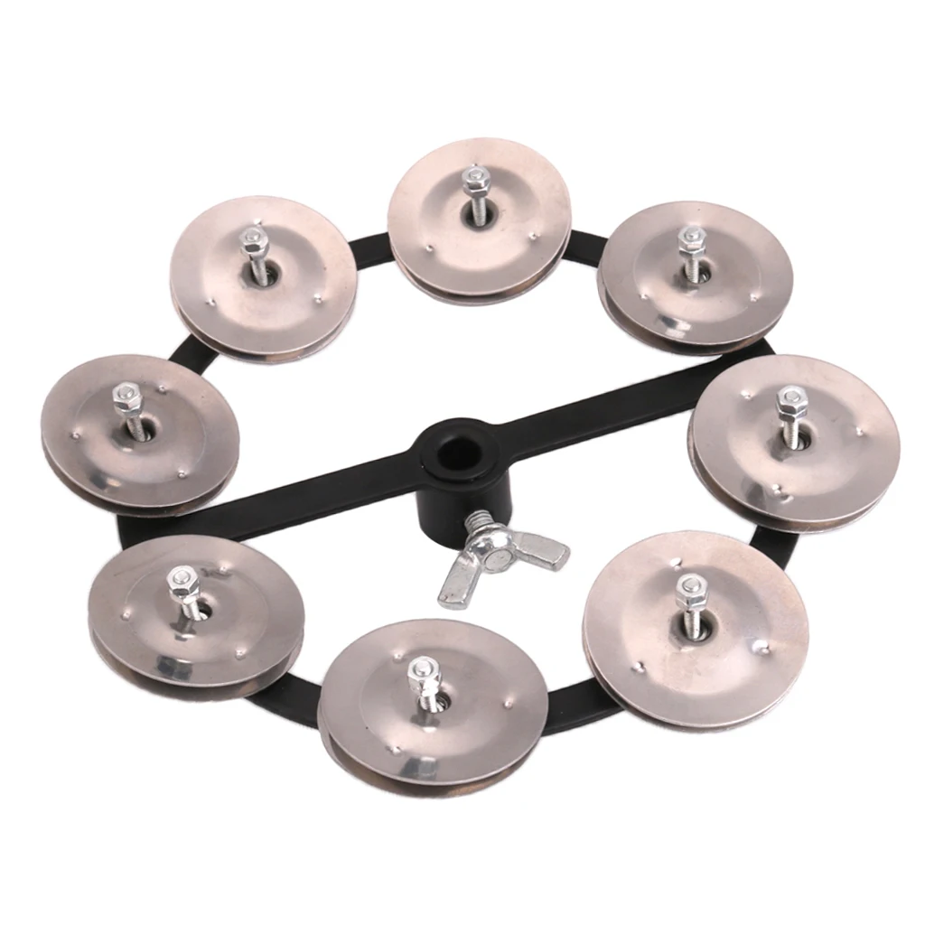 1 шт. Hi Hat бубен с однорядным стальным джинглом музыкальный подарок