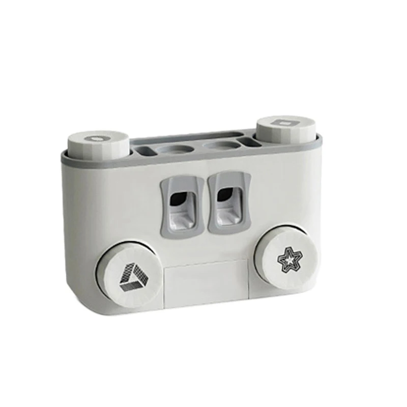 

Promotion! Wall Mount Toothbrush Rack Toothpaste Squeezer Toothpaste Dispenser Toothbrush Holder Bathroom Accessories Storage Ra