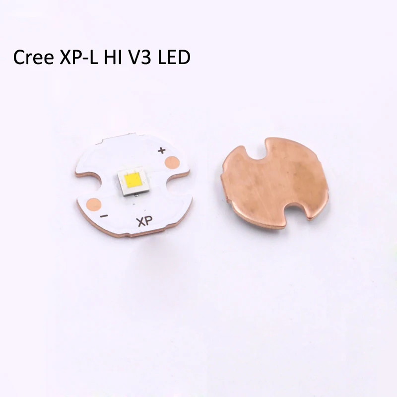 16 мм 20 мм CREE XM-L2 U3/XP-L V5/HI V3 светодиодный Star 1A холодный белый медный корпус+ 17 мм AMC7135x12 фонарик драйвер для сетевой платы