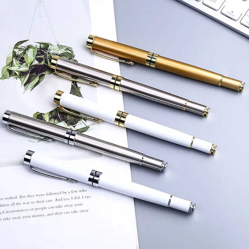 Luxury Roller Ball High Quality Black Signature Gel Pen Business Office School Stationery Personalise Custom Logo Stationary Kit