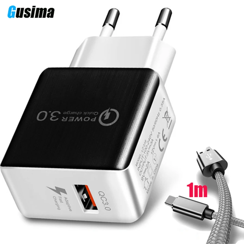 Быстрая зарядка 3 0 USB зарядное устройство для iPhone Xiaomi samsung huawei QC3.0 QC быстрое Turbo