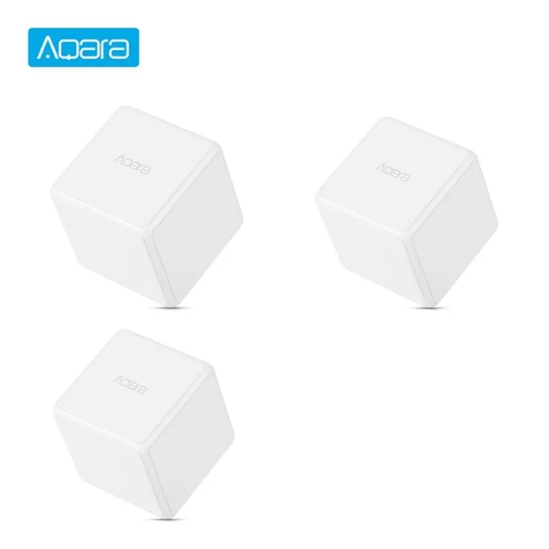 3PCS Aqara Magic Cube контроллер Zigbee версия управляется шестью мерами для умного дома устройство работает с Mi Home APP - Цвет: 3PCS